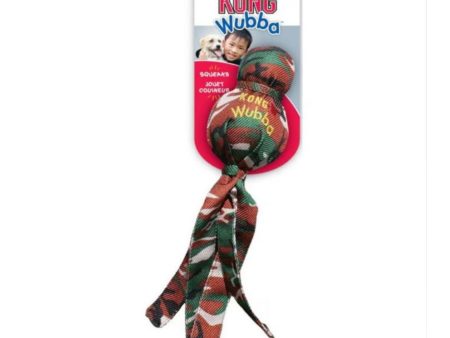 KONG Camo Wubba Dog Toy Assorted 1ea SM Cheap