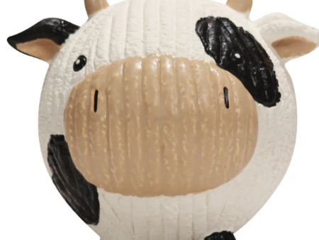 Hugglehounds Dog Dottie Cow Ruff-Tex Ball Large on Sale