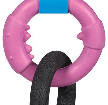 JW Pet Big Mouth Triple Ring Dog Toy Multi-Color 1ea SM Supply