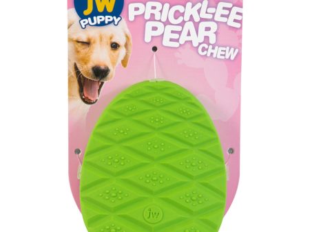 JW Pet Prickl-ee Pear Puppy Teether Chew Toy 1ea Puppy Supply