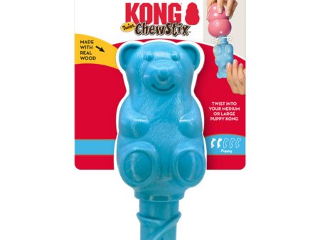 KONG ChewStix Puppy Twist Dog Toy Bear 1ea LG Supply