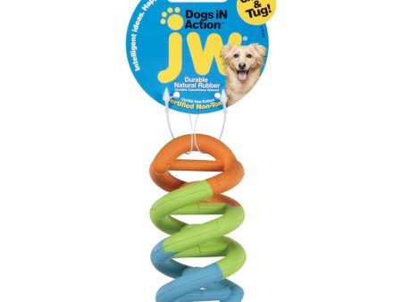 JW Pet Dogs in Action Rubber Dog Toy Multi-Color 1ea SM For Cheap