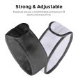 Facial Spa Headband, Ultra Soft Microfiber Adjustable Face Wash Headband Reusable Cloth Stretch Towel - Black & White Hot on Sale