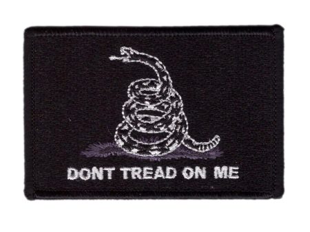 BLACK Gadsden Don t Tread On Me Tactical Patch Supply