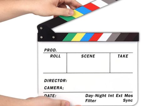 Acrylic Professional Events Party Directors Clapperboard for Studio Camera Photography Video Director Film Clapboard [Clapper Board Slate] [7inch x 8.5inch] Online