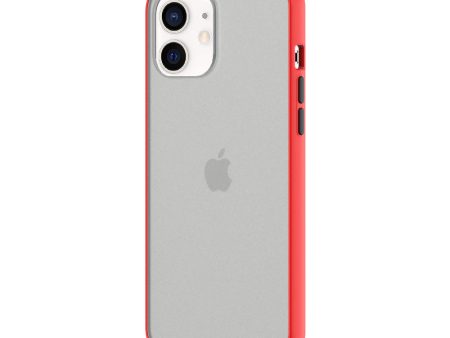 Apple iPhone 12 Mini Case |Bumper Edge Slim Ultra-Thin Lightweight Frosted Translucent Matte | Protective Bumper Cover |Red Hot on Sale