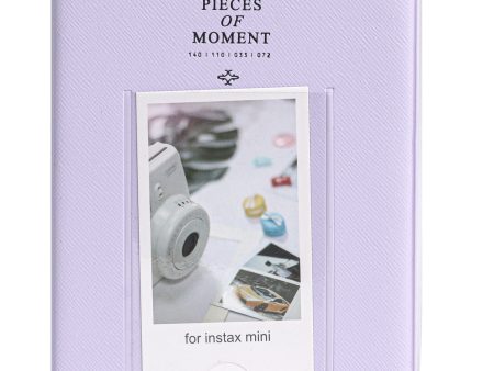 64 Pockets Photo album for with Fujifilm Instax Mini 12 11 9 8+ 8 7s 25 26 50s 70 90  Instant Printer Film Instant Camera & Name Card- Lilac Purple Fashion