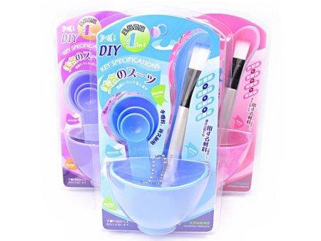 4-in-1 DIY Facial  Beauty Set with Mask Bowl Stick Brush Gauge Sale