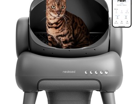 Neakasa M1 Open-Top Self Cleaning Cat Litter Box, Automatic Cat Litter Box with APP Control, Odor-Free Waste Disposal includes Trash Bags For Discount