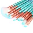 11PC Mermaid Makeup Brush Set on Sale