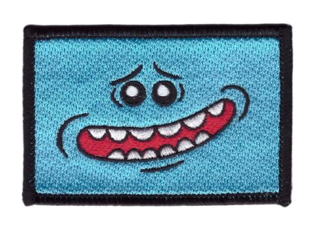 Meeseeks Face Rick Morty LIfe is Pain VELCRO® BRAND Hook Fastener Patch Online Sale