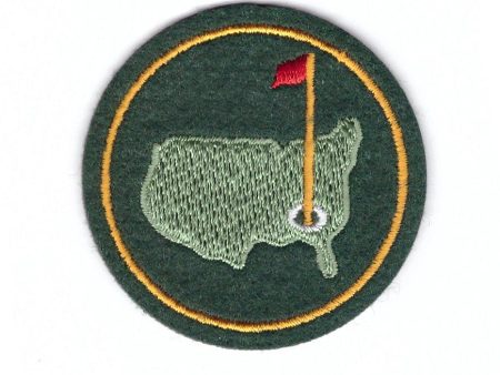 2  Small Augusta Masters Golf Tournament Jacket Felt Patch For Discount