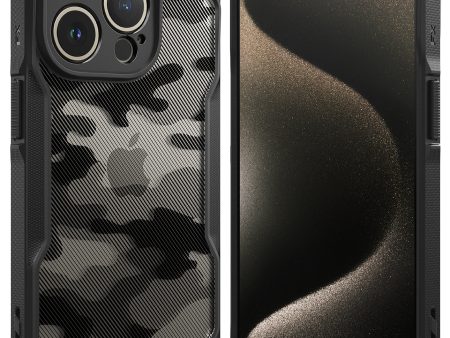 iPhone 15 Pro Max Case Cover| Fusion-X Series | Camo Black Online Hot Sale