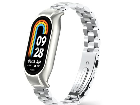 Xiaomi Mi Band 8 Metal Watch Strap | Silver For Cheap