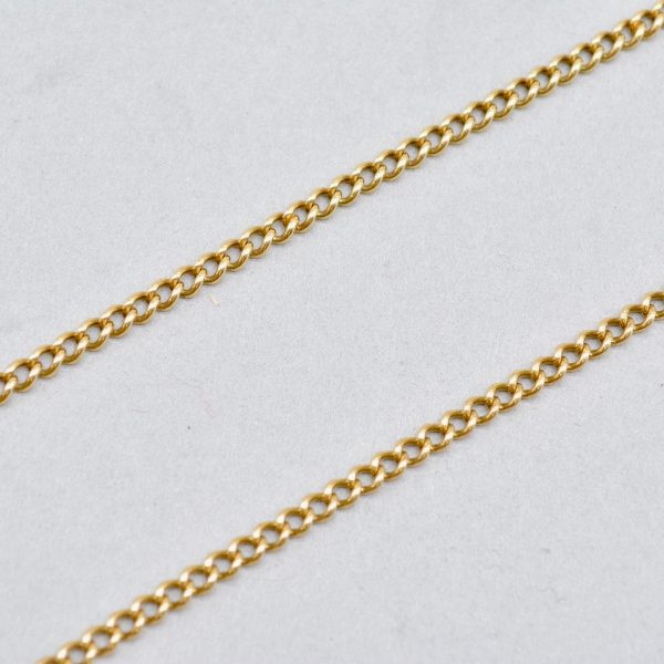 Vintage Curb Chain 18 inch Long Online Sale