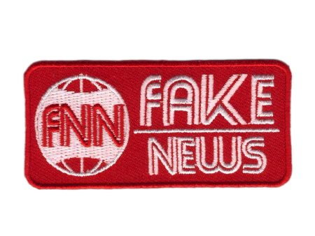 Velcro Fake News CNN Mass Media Tactical Morale Airsoft Rucking Patch Supply