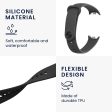 [Pack of 3] Silicone Strap For Xiaomi Mi Band 8 (Black Green Dark Blue) Sale