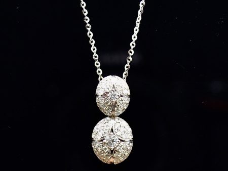 Diamond Eggs Pendant & Necklace For Sale