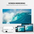 WiFi Projector[ 400 ANSI Lumens  Screen Size 38-200 inch ] [Mobile Screen Mirroring ] Native Resolution 1080P Video Projectors Sale