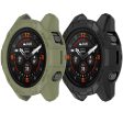 [ Pack of 2 ] Case For Garmin EPIX Pro 47mm Fenix 7 Pro Fenix7- Soft TPU Protective Watch Case Cover Black & Green) Supply