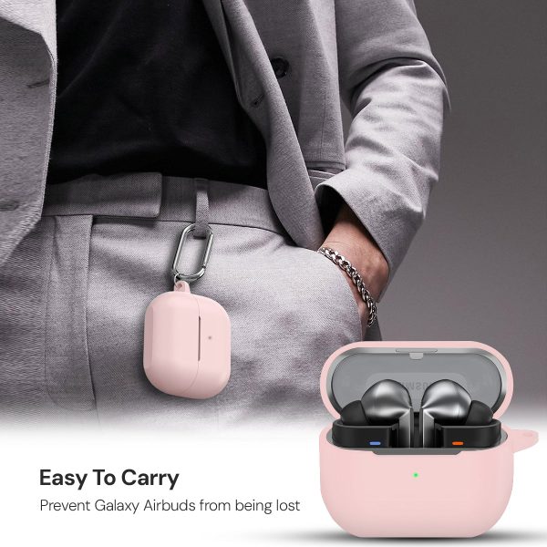 Samsung Galaxy Buds 3 Pro   Samsung Galaxy Buds 3 Case Cover | Silicone Protective Headphone case - Pink Cheap