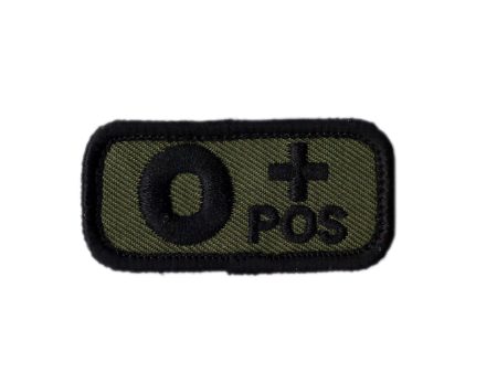 CAMO Blood type O + positive Badge Tactical US Army Patch Supply