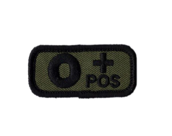 CAMO Blood type O + positive Badge Tactical US Army Patch Supply