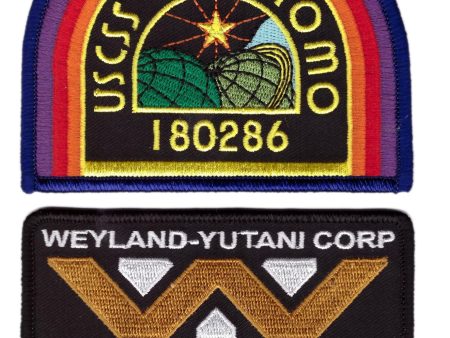 3 Patch set - Weyland Nostromo USCM Crew Costume Uniform For Sale