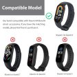 [Pack of 3] Silicone Strap For Xiaomi Mi Band 8 (Black Green Dark Blue) Sale