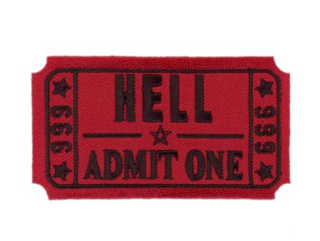 Velcro Ticket to Hell 666 Morale Funny Tactical Gear Patch Online