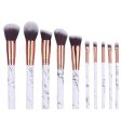 10pcs Marble Type Makeup Brush Set Cheap