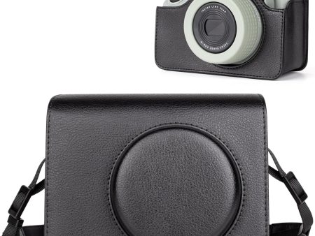 Camera Case for Instax Wide 400 Camera, PU Leather Protective Carrying Camera Bag with Adjustable Shoulder Strap- Black Cheap