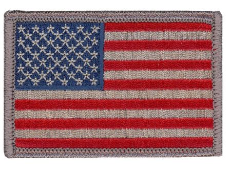 Velcro Subdued Silver American US Flag Biker Tactical Operator Army Patch Supply