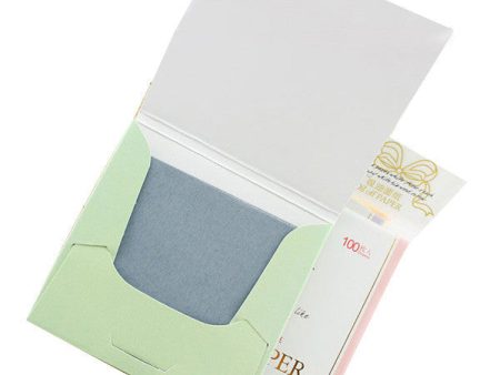 100pcs Oil Absorbing Blotting Papers (Random Color) For Discount