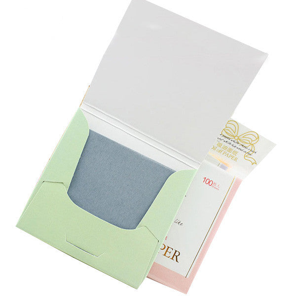 100pcs Oil Absorbing Blotting Papers (Random Color) For Discount