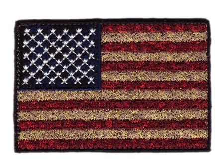 Distressed Vintage USA Flag Tactical Patch on Sale