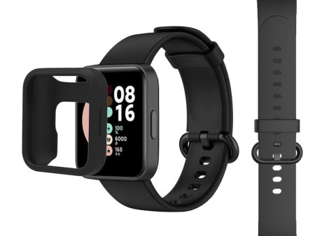 Xiaomi Redmi Watch 2 Lite Band + Watch Case| Silicone Straps Wristband Sport Band |  Black Online Hot Sale