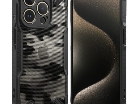 iPhone 15 Pro Case Cover| Fusion-X Series | Camo Black For Discount