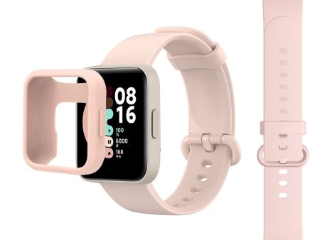 Xiaomi Redmi Watch 2 Lite Band + Watch Case| Silicone Straps Wristband Sport Band |  Pink Online now