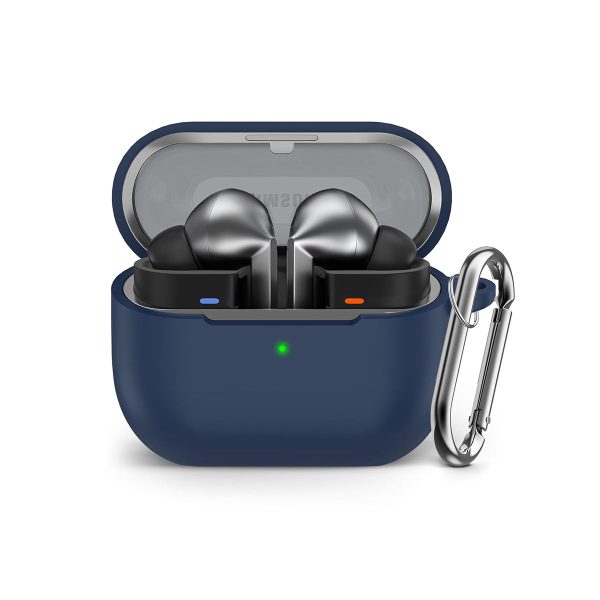 Samsung Galaxy Buds 3 Pro   Samsung Galaxy Buds 3 Case Cover | Silicone Protective Headphone case - Dark Blue Supply