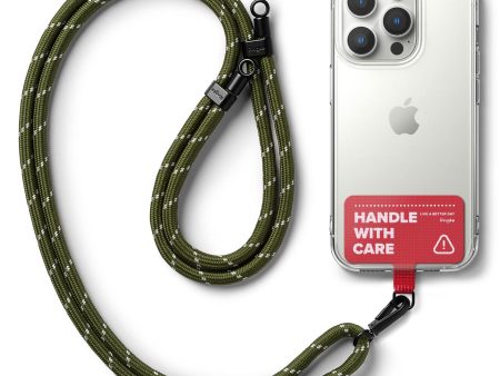 Holder Link Strap Designed for Camera Strap and Phone Strap | Khaki White (Tarpaulin Red) Fashion