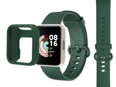 Xiaomi Redmi Watch 2 Lite Band + Watch Case| Silicone Straps Wristband Sport Band |  Dark Green Cheap