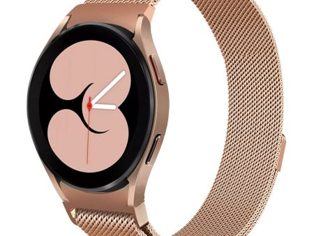 20mm Samsung Galaxy Watch 4 | Milanese Watch Band Strap  | Rose Gold Online now