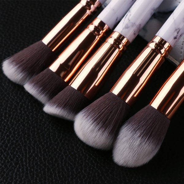 10pcs Marble Type Makeup Brush Set Cheap