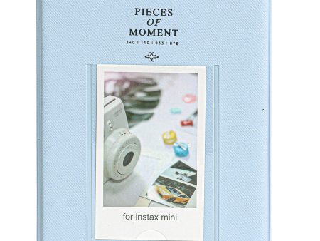 64 Pockets Photo album for with Fujifilm Instax Mini 12 11 9 8+ 8 7s 25 26 50s 70 90  Instant Printer Film Instant Camera & Name Card- Pastel Blue Sale