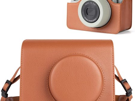 Camera Case for Instax Wide 400 Camera, PU Leather Protective Carrying Camera Bag with Adjustable Shoulder Strap- Brown Supply