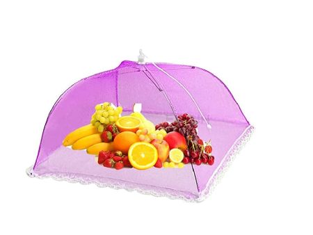 Mesh Food Cover Tent [ Large Size ] Umbrella Food Cover |Pink For Cheap