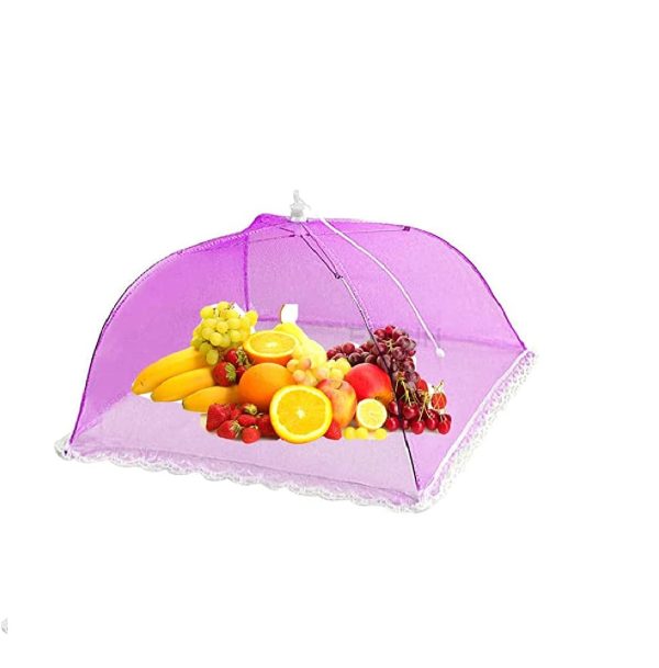 Mesh Food Cover Tent [ Large Size ] Umbrella Food Cover |Pink For Cheap