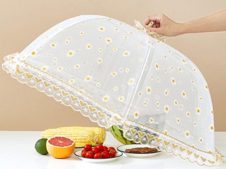 Pop Up Picnic Net Food Cover Tent Mesh Food Cover Tent Large Size- White Online Hot Sale