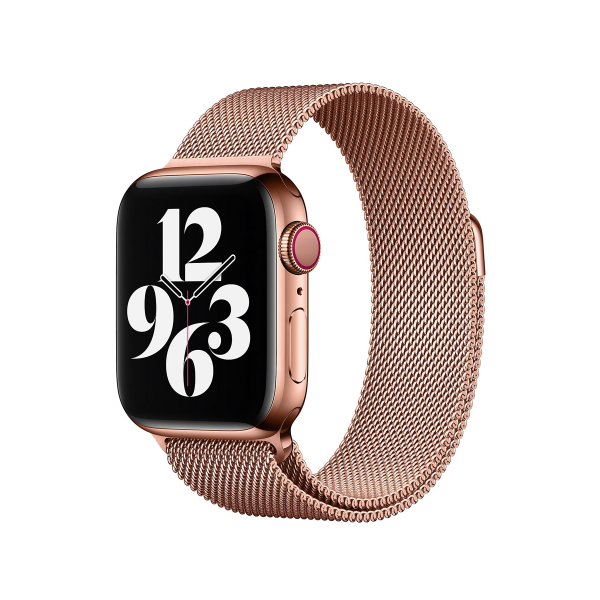 Apple Watch 41mm   40mm   38mm | Milanese Loop Metal Bands |Rose Gold Hot on Sale